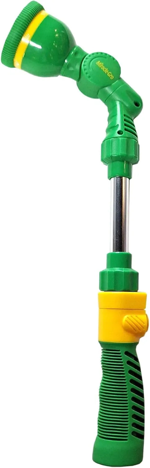 Miracle-Gro 17 in. Watering Wand – 6-Pattern Garden Hose Wand with Adjustable Spray Settings, Comfort Grip, and Extended Reach for Watering Hanging Baskets, Plants, and Garden Beds