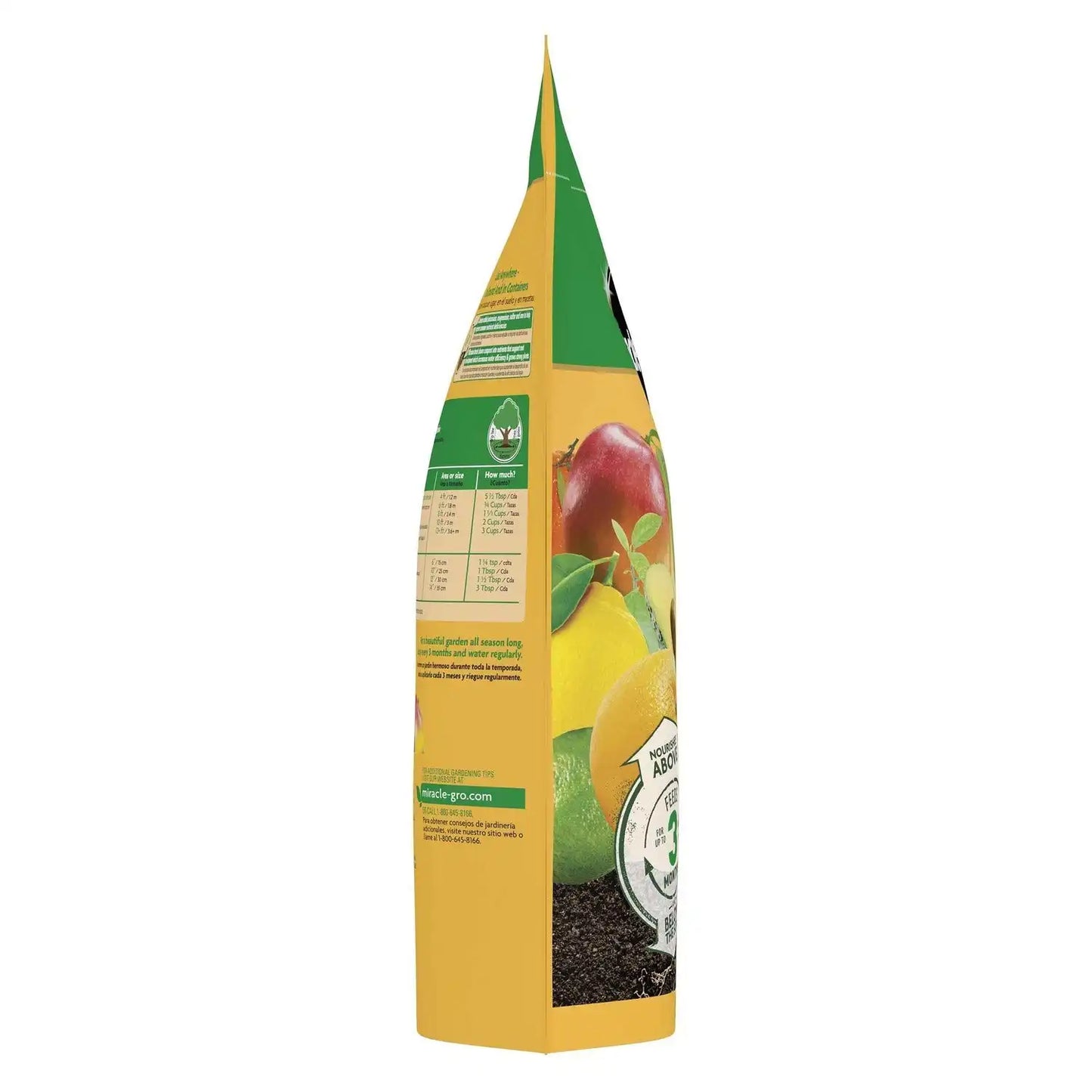 Miracle-Gro Shake 'N Feed Citrus, Avocado, Mango Plant Food - Fertilizer for Container and In-Ground Plants, Citrus, Avocado and Mango Trees, 8 lb. (Pack of 4)