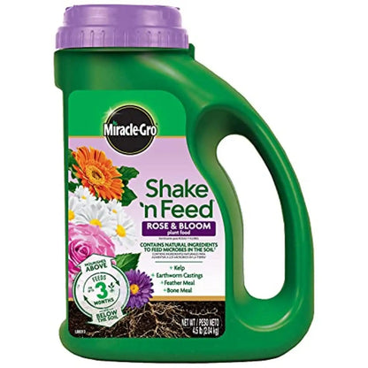 Miracle-Gro Shake 'N Feed Rose & Bloom Plant Food, 4.5 lb