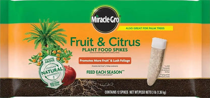 Miracle-Gro Fruit & Citrus Plant Food Spikes, 12 Spikes, 3 lb.