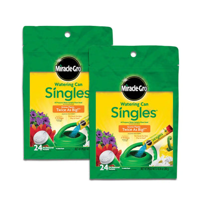 Miracle-Gro Watering Can Singles All Purpose Plant Food 24 Packets (2-Pack)