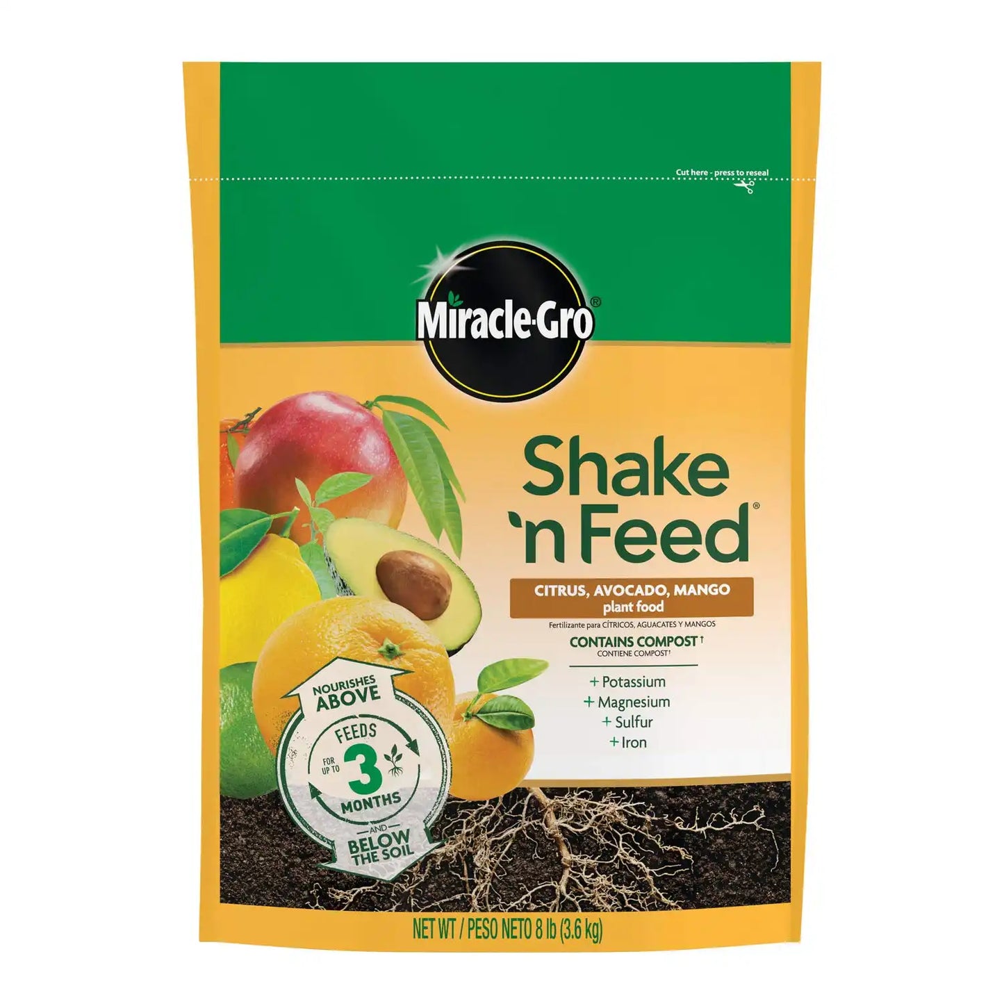 Miracle-Gro Shake 'n Feed Citrus, Avocado and Mango Plant Food, 8 lb.