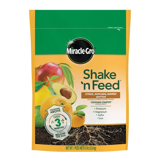 Miracle-Gro Shake 'n Feed Citrus, Avocado and Mango Plant Food, 8 lb.