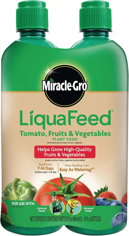 Miracle-Gro LiquaFeed Tomato, Fruits and Vegetables Plant Food (2-Pack)
