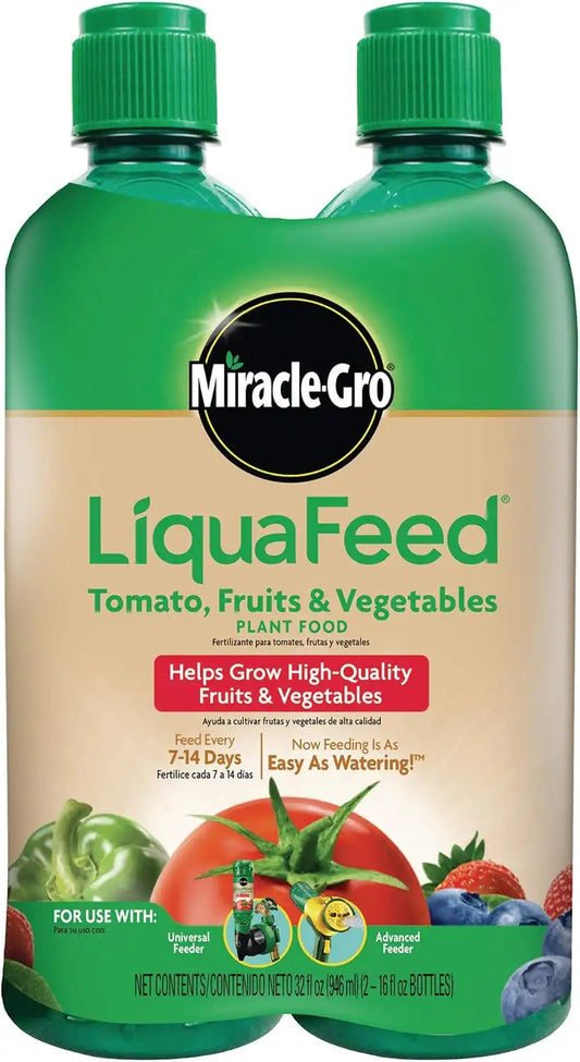 Miracle-Gro LiquaFeed Tomato, Fruits and Vegetables Plant Food (2-Pack)
