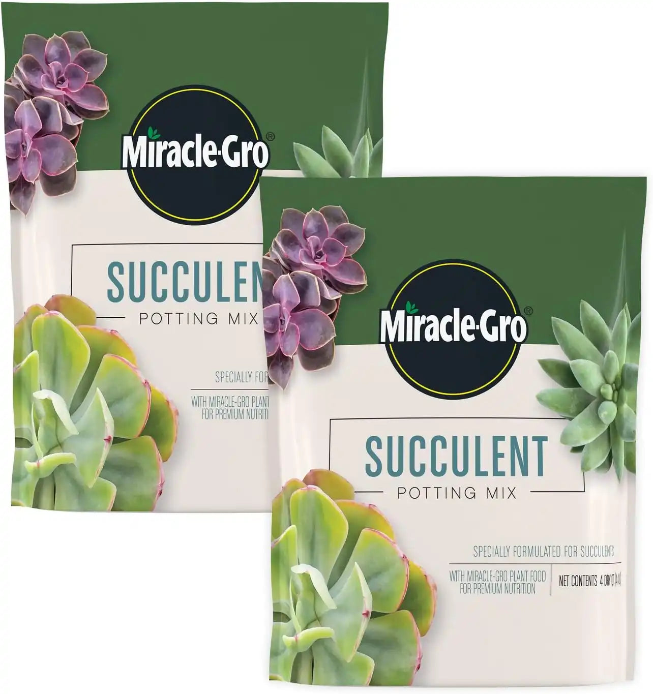 Miracle-Gro Succulent Potting Mix, 4 qt. (2-Pack)