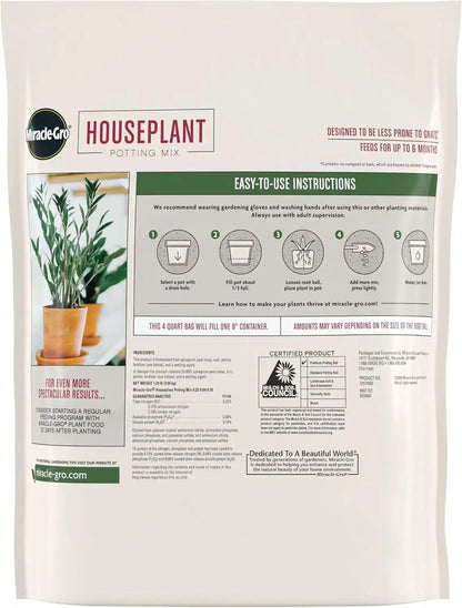 Miracle-Gro Houseplant Potting Mix, 4 qt.