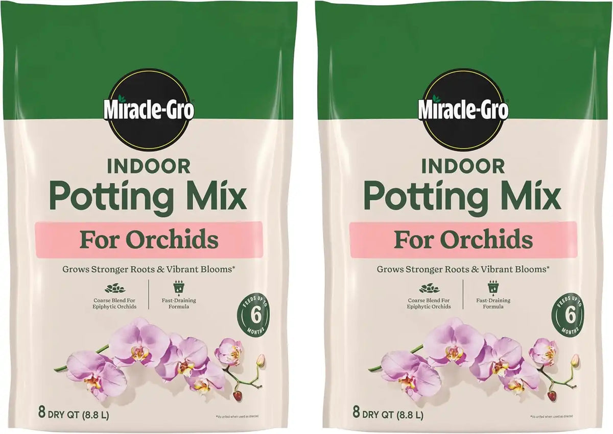 Miracle-Gro Indoor Potting Mix for Orchids, 8 qt. (2-Pack)