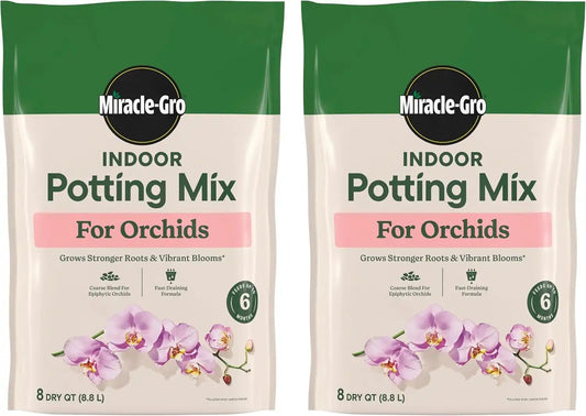 Miracle-Gro Indoor Potting Mix for Orchids, 8 qt. (2-Pack)