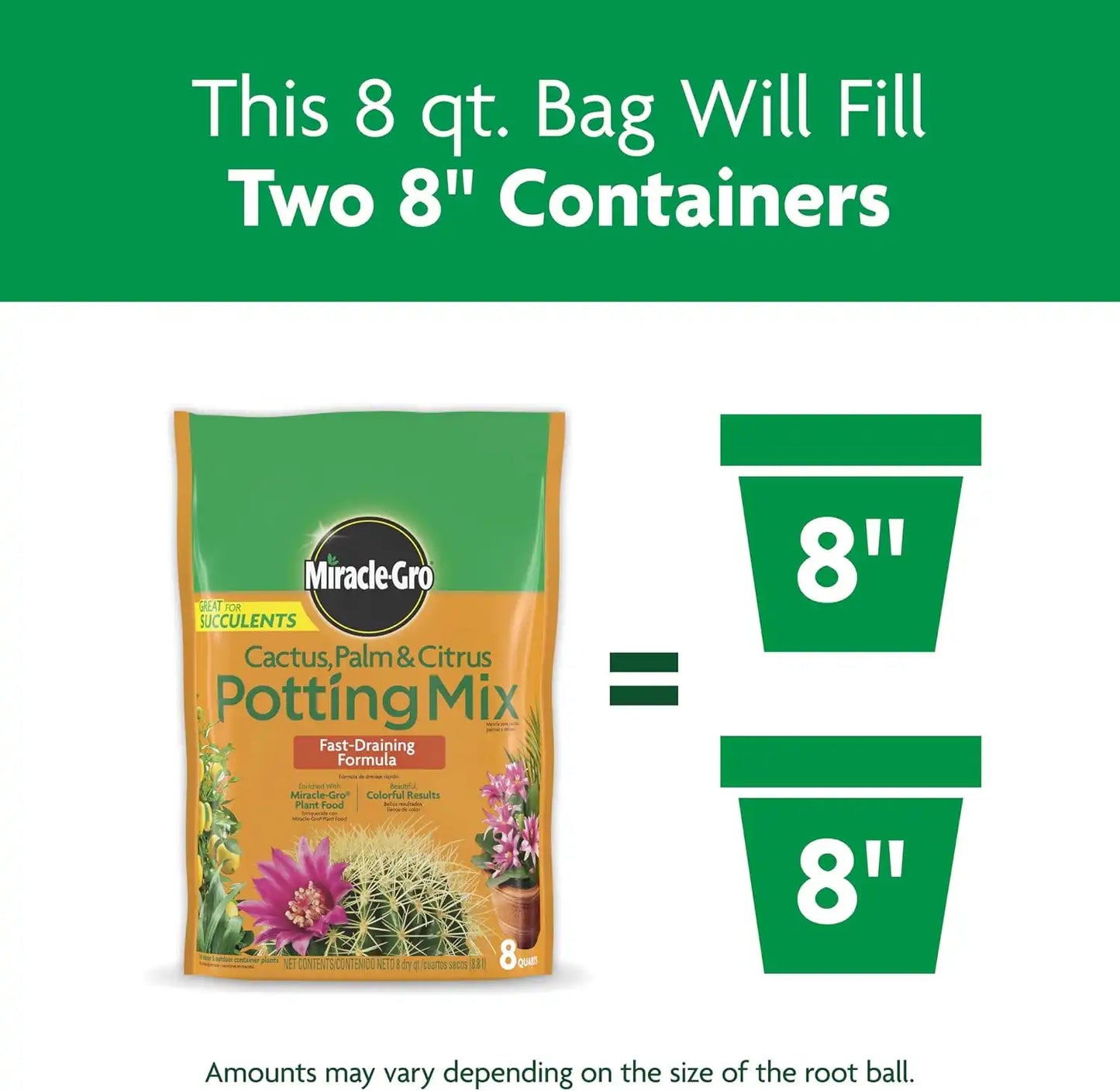 Miracle-Gro Cactus, Palm & Citrus Potting Mix, 8 qt.