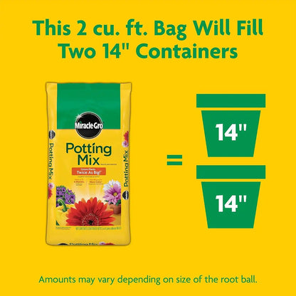 Miracle-Gro 2 Cu Ft Potting Mix and 24-Pack Indoor Plant Food Spikes