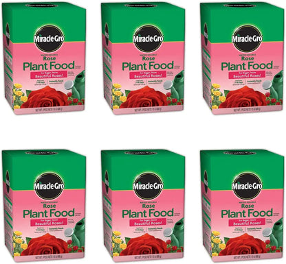 Miracle-Gro Water Soluble Rose Plant Food, 1.5 lb. (6-Pack)