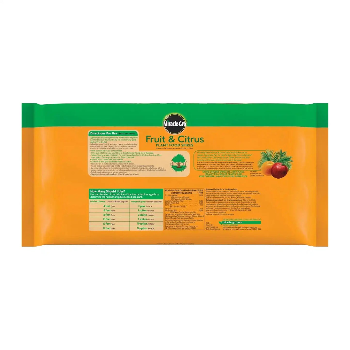 Miracle-Gro Plant Food Spikes, 2-Pack Bundle