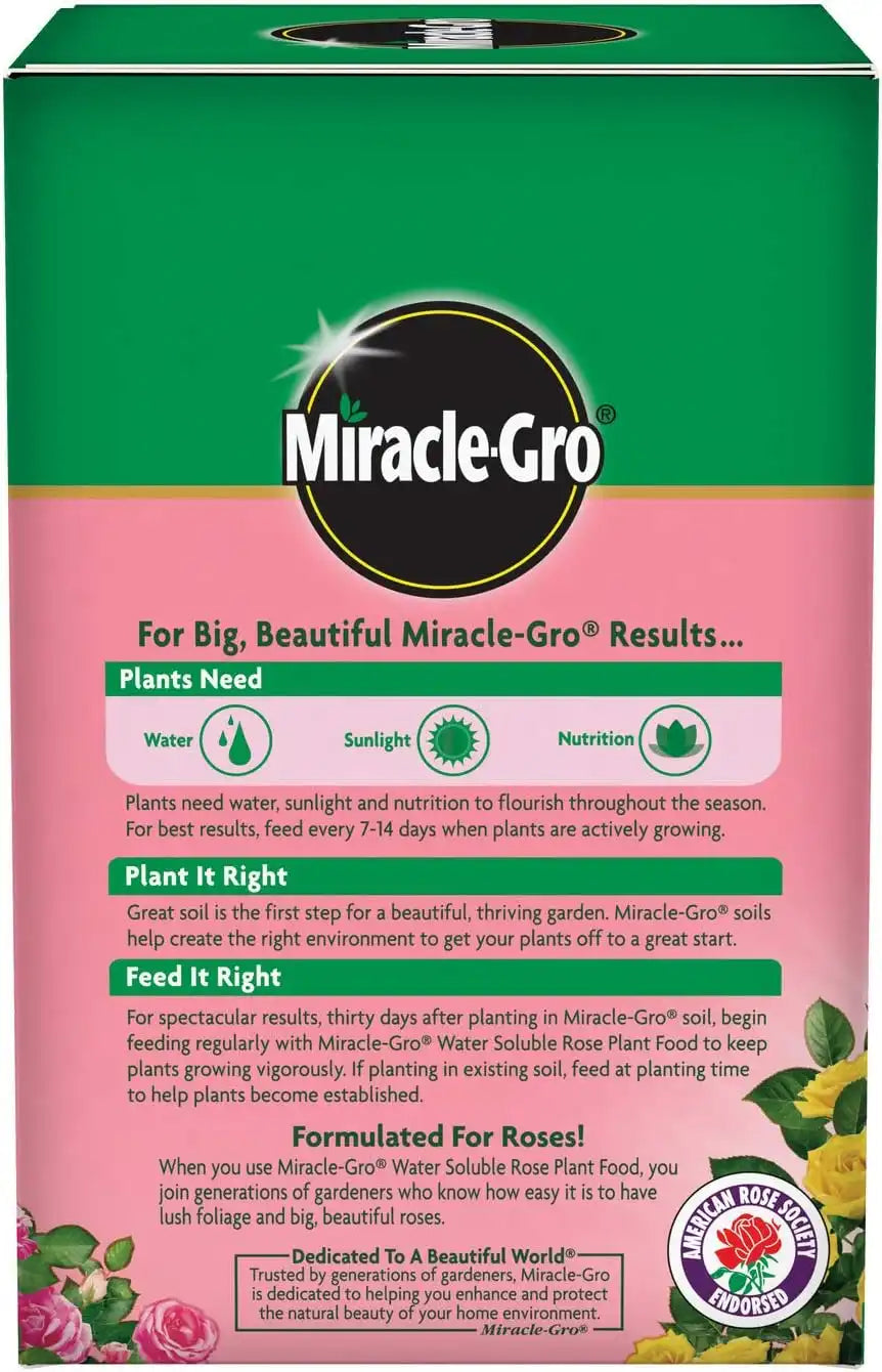 Miracle-Gro Water Soluble Rose Plant Food, 1.5 lb. (6-Pack)