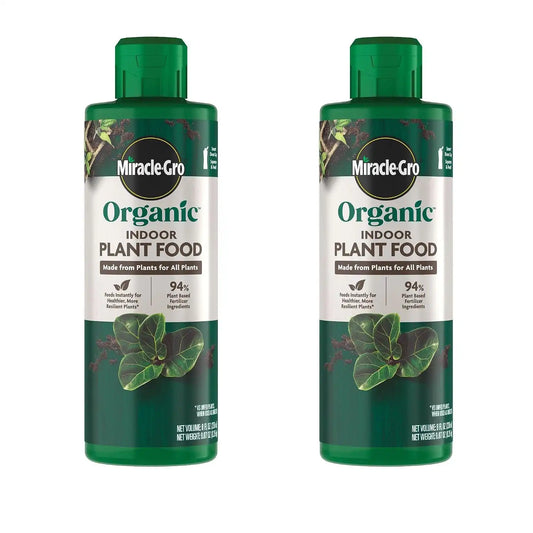 Miracle-Gro Organic Indoor Plant Food, 8 fl. oz. (2-Pack)