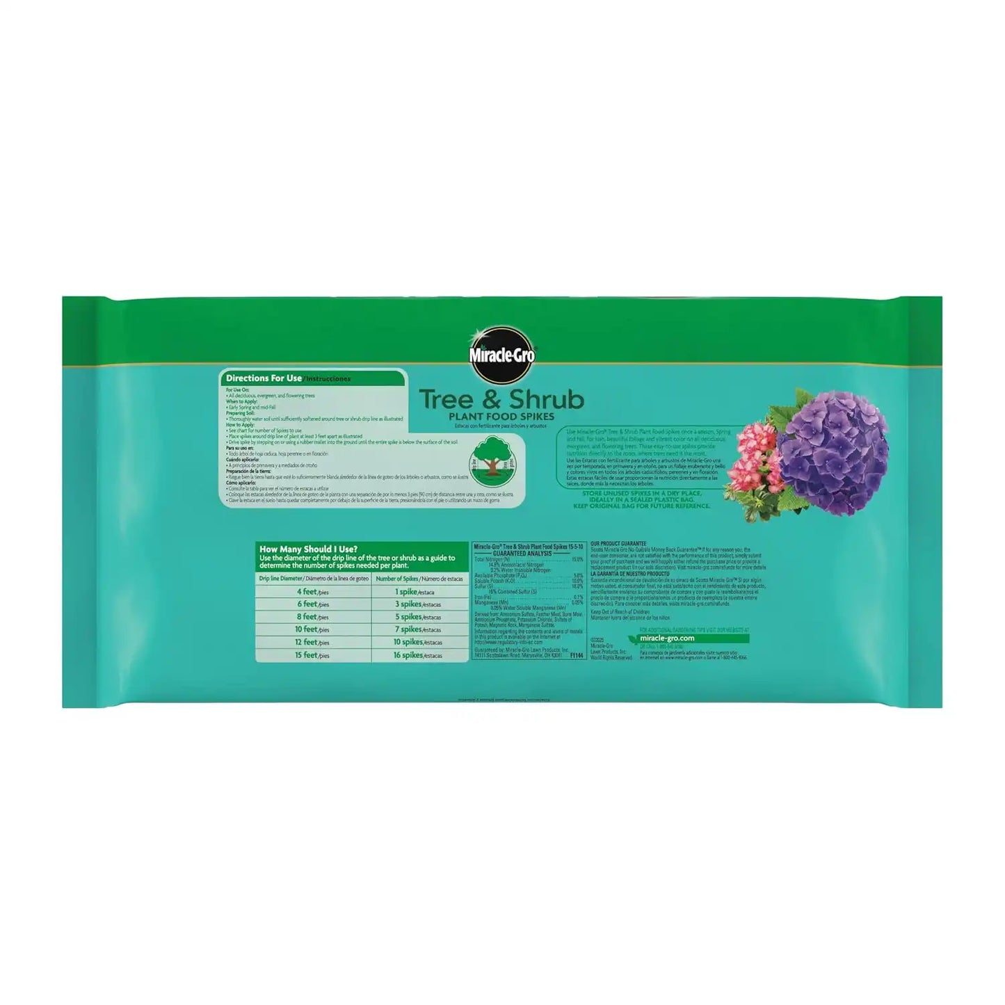 Miracle-Gro Tree & Shrub Plant Food Spikes, 12 Spikes