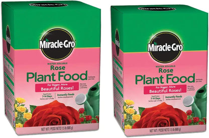 Miracle-Gro Water Soluble Rose Plant Food, 1.5 lb. (2-Pack)