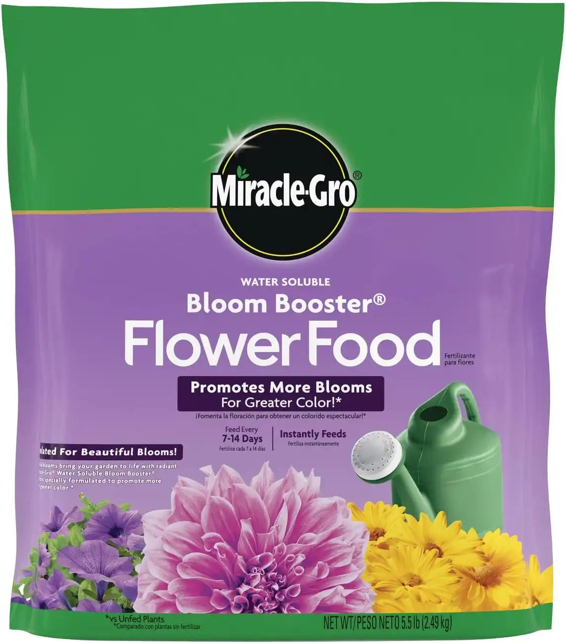 Miracle-Gro Water Soluble Bloom Booster Flower Food, 5.5 lb.