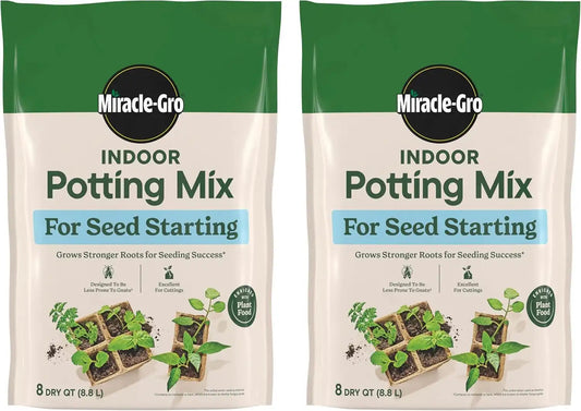 Miracle-Gro Indoor Potting Mix for Seed Starting, 8 qt. (2-Pack)