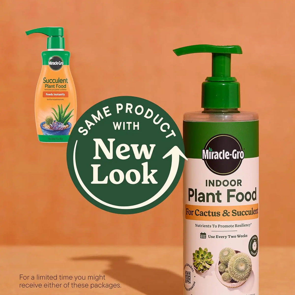Miracle-Gro Indoor Plant Food for Cactus & Succulent, 8 fl. oz. (2-Pack)