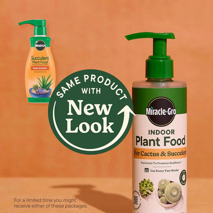 Miracle-Gro Indoor Plant Food for Cactus & Succulent, 8 fl. oz. (2-Pack)