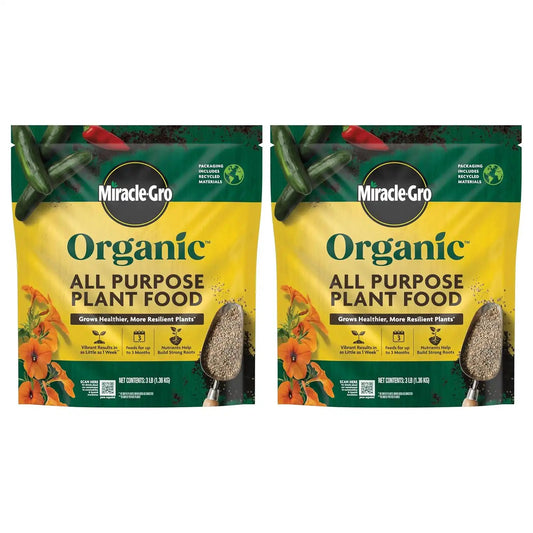 Miracle-Gro Organic All Purpose Plant Food, 3 lb. (2-Pack)