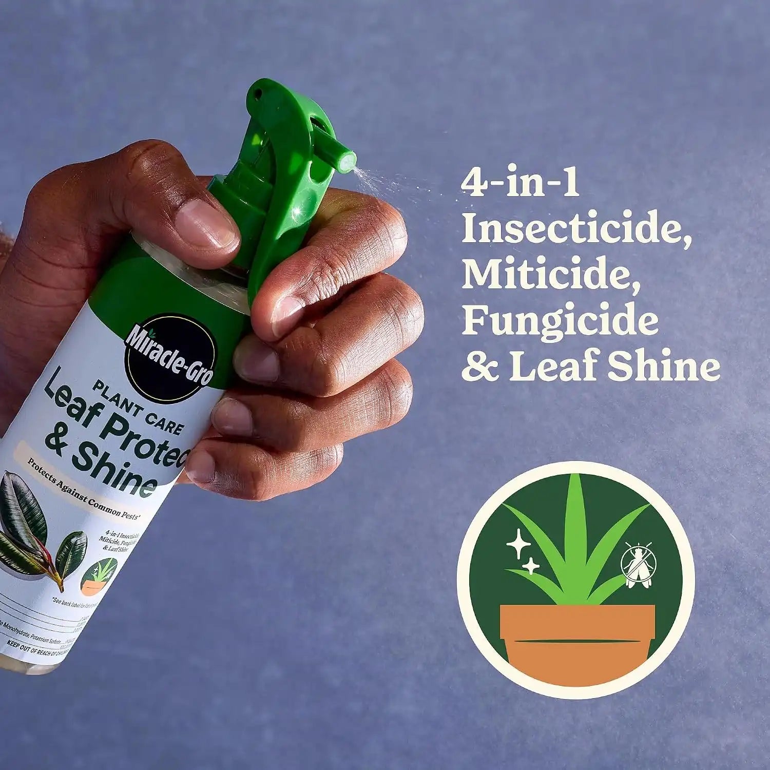 Miracle-Gro Plant Care Leaf Protect & Shine, 8 fl. oz. (2-Pack)