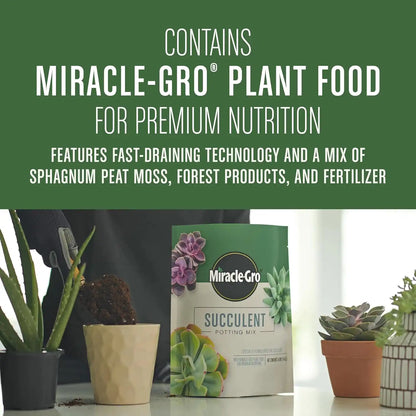 Miracle-Gro Succulent Potting Mix, 4 qt.