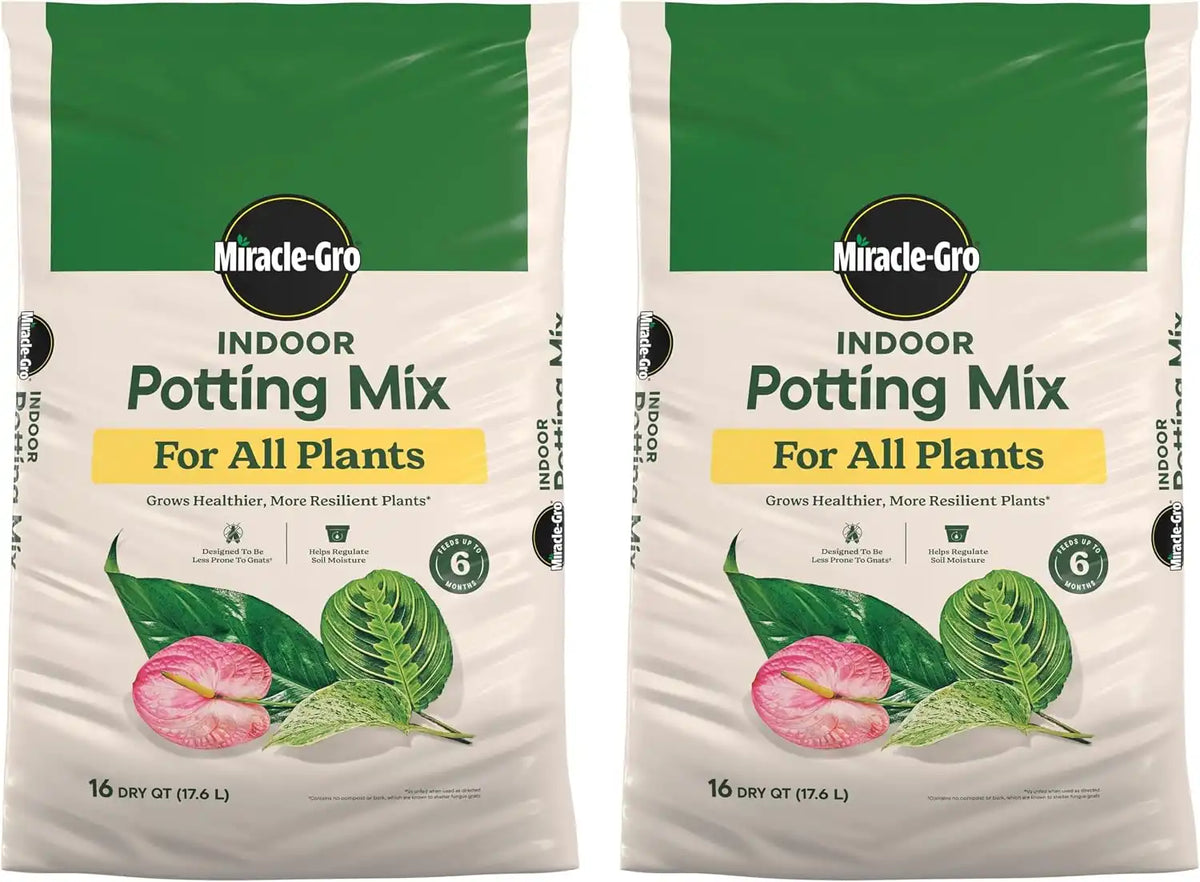 Miracle-Gro Indoor Potting Mix for All Plants, 16 qt. (2-Pack)