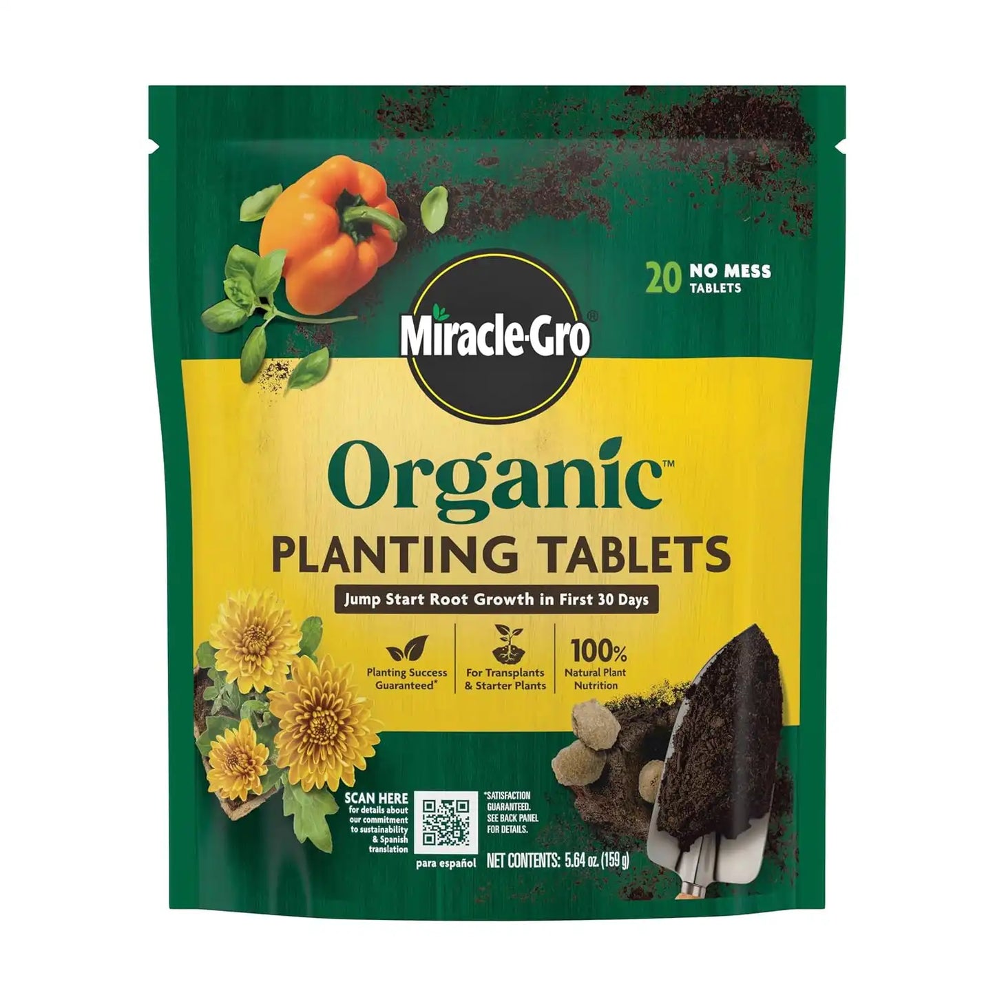 Miracle-Gro Organic Planting Tablets, 20 Tablets
