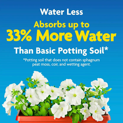 Miracle-Gro Moisture Control Potting Mix - Plant Soil For Container Plants, Protects against Over- and Under-Watering, 8 qt. (3-Pack)