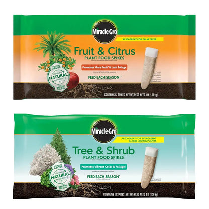 Miracle-Gro Plant Food Spikes, 2-Pack Bundle