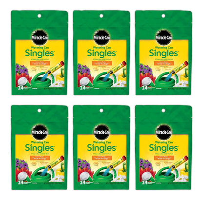 Miracle-Gro Watering Can Singles All Purpose Plant Food 24 Packets (6-Pack)