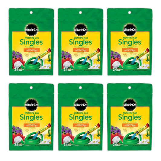 Miracle-Gro Watering Can Singles All Purpose Plant Food 24 Packets (6-Pack)