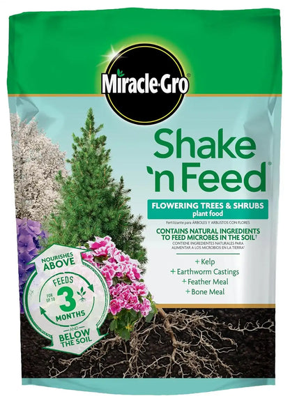 Miracle-Gro Shake 'N Feed Flowering Trees & Shrubs Plant Food, 8 lb.