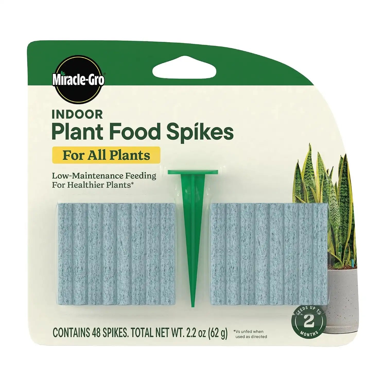 Miracle-Gro Indoor Plant Food Spikes for All Plants, 48 Spikes