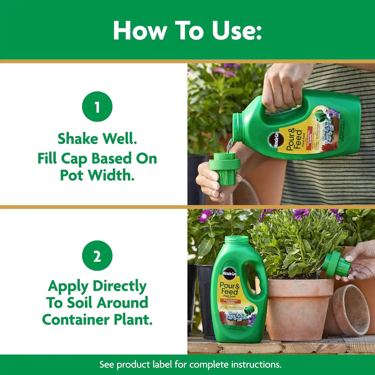 Miracle-Gro Pour & Feed Plant Food, 32 fl. oz.