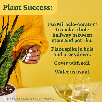 Miracle-Gro Indoor Plant Food Spikes for All Plants, 48 Spikes