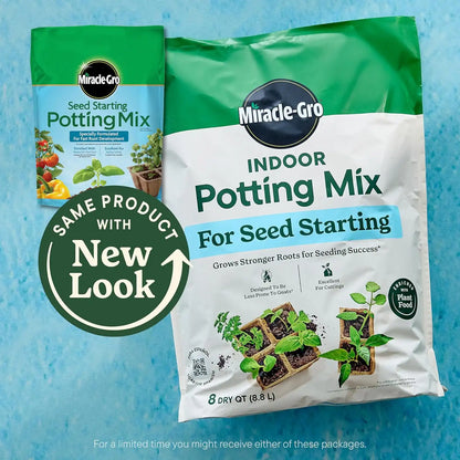 Miracle-Gro Indoor Potting Mix for Seed Starting, 8 qt. (2-Pack)