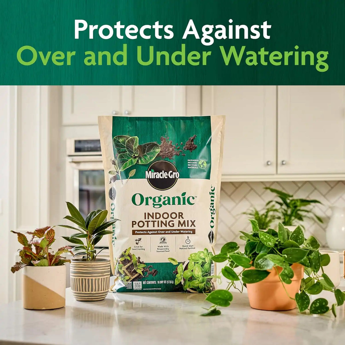 Miracle-Gro Organic Indoor Potting Mix, 16 qt.