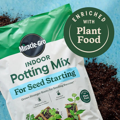 Miracle-Gro Indoor Potting Mix for Seed Starting, 8 qt. (2-Pack)
