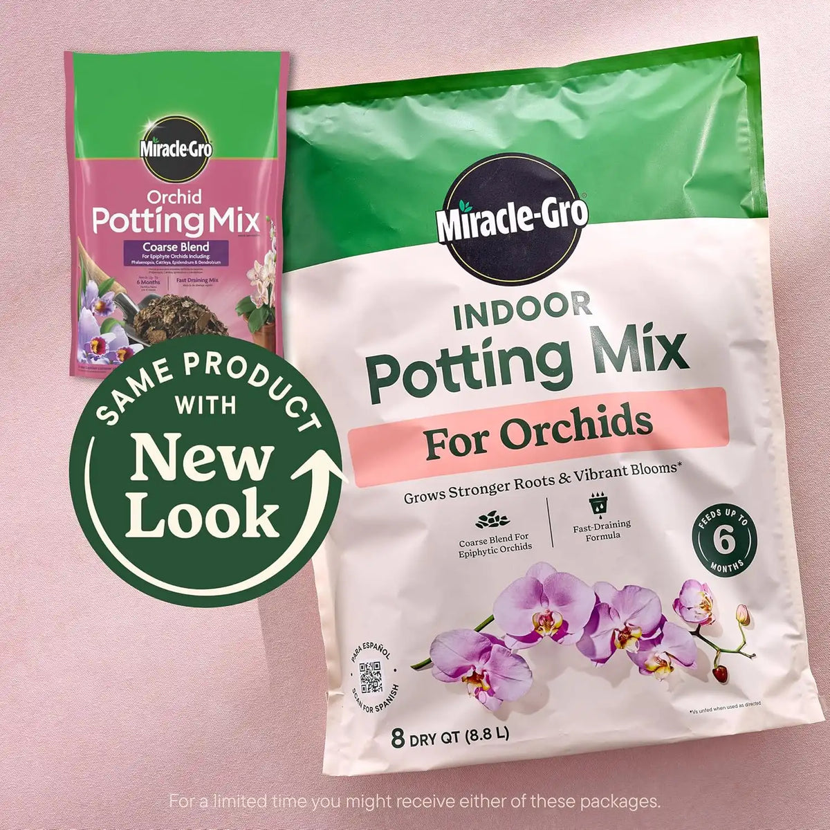 Miracle-Gro Indoor Potting Mix for Orchids, 8 qt. (2-Pack)