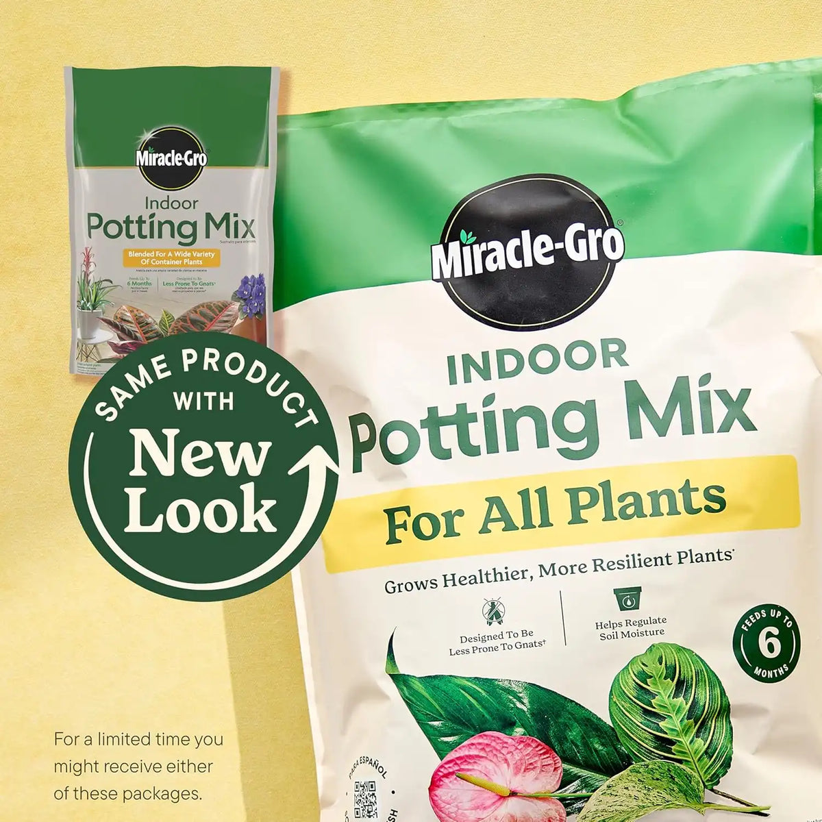 Miracle-Gro Indoor Potting Mix for All Plants, 16 qt. (2-Pack)