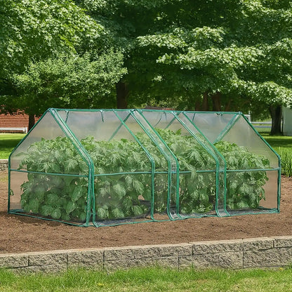 Miracle-Gro Greenhouse, Quick Snap Assembly, Clear, 3'x8'x3'