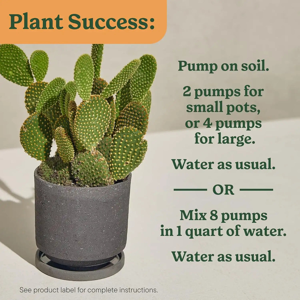 Miracle-Gro Indoor Plant Food for Cactus & Succulent, 8 fl. oz. (2-Pack)