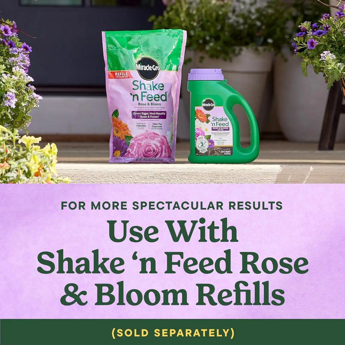 Miracle-Gro Shake 'N Feed Rose & Bloom Plant Food, 4.5 lb