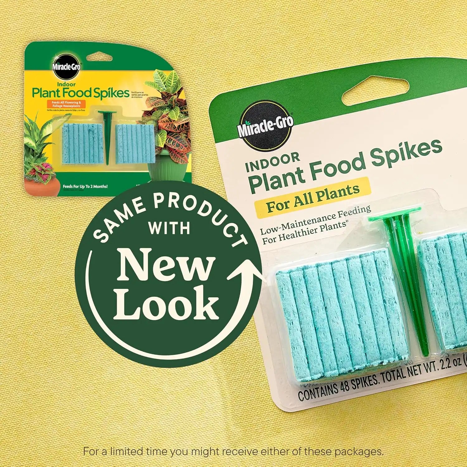 Miracle-Gro Indoor Plant Food Spikes for All Plants, 48 Spikes